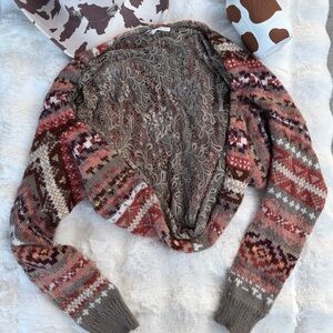 Free People Multicolor Patterned Cardigan shrug